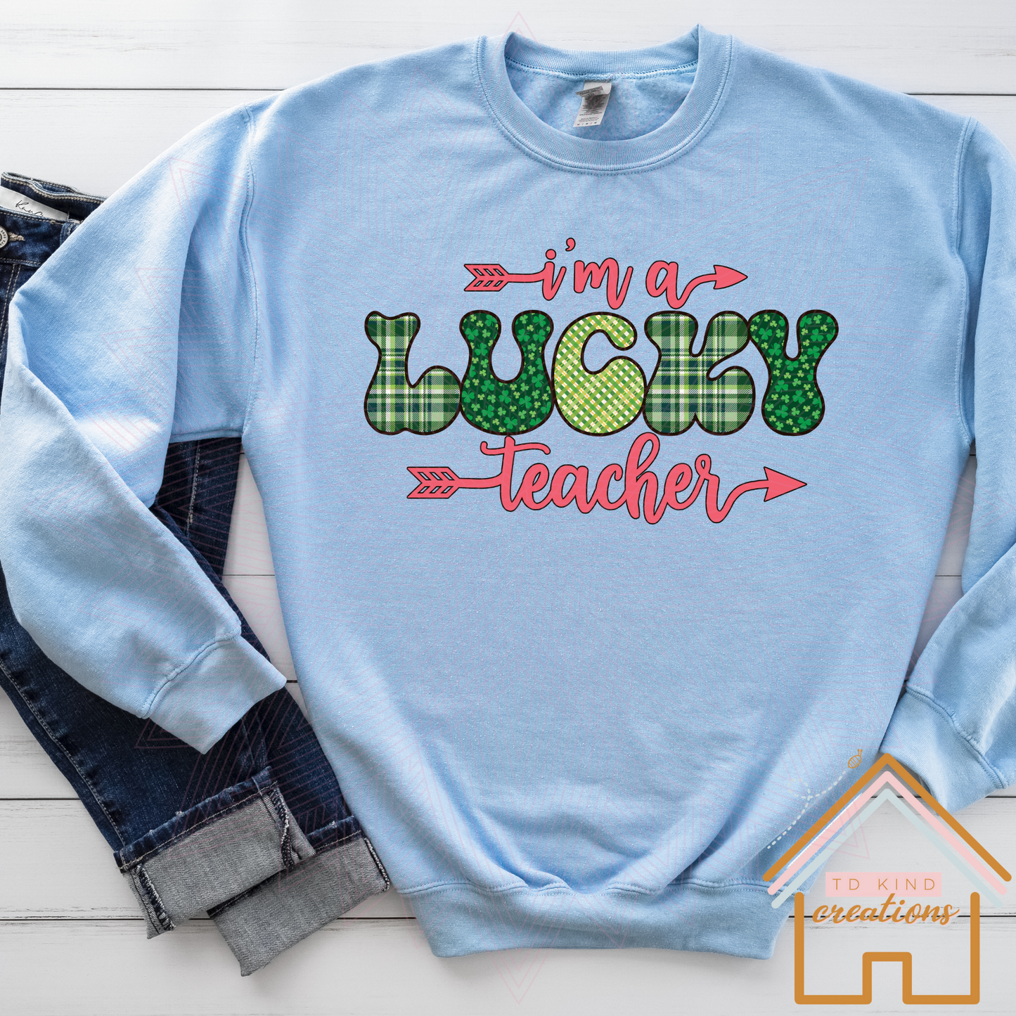 T13 - I'm a Lucky Teacher - HTV PRINT ONLY