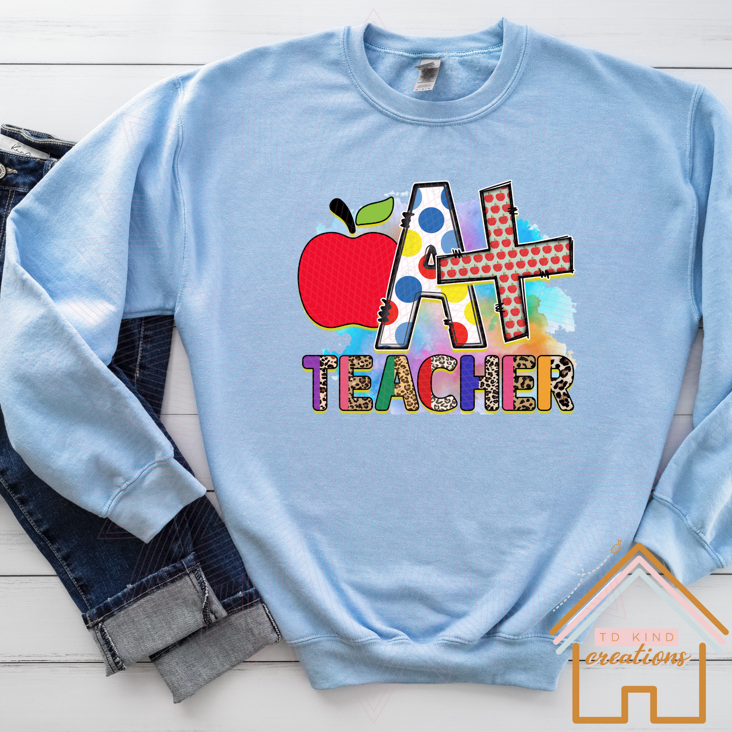 T18 - A+ Teacher - HTV PRINT ONLY