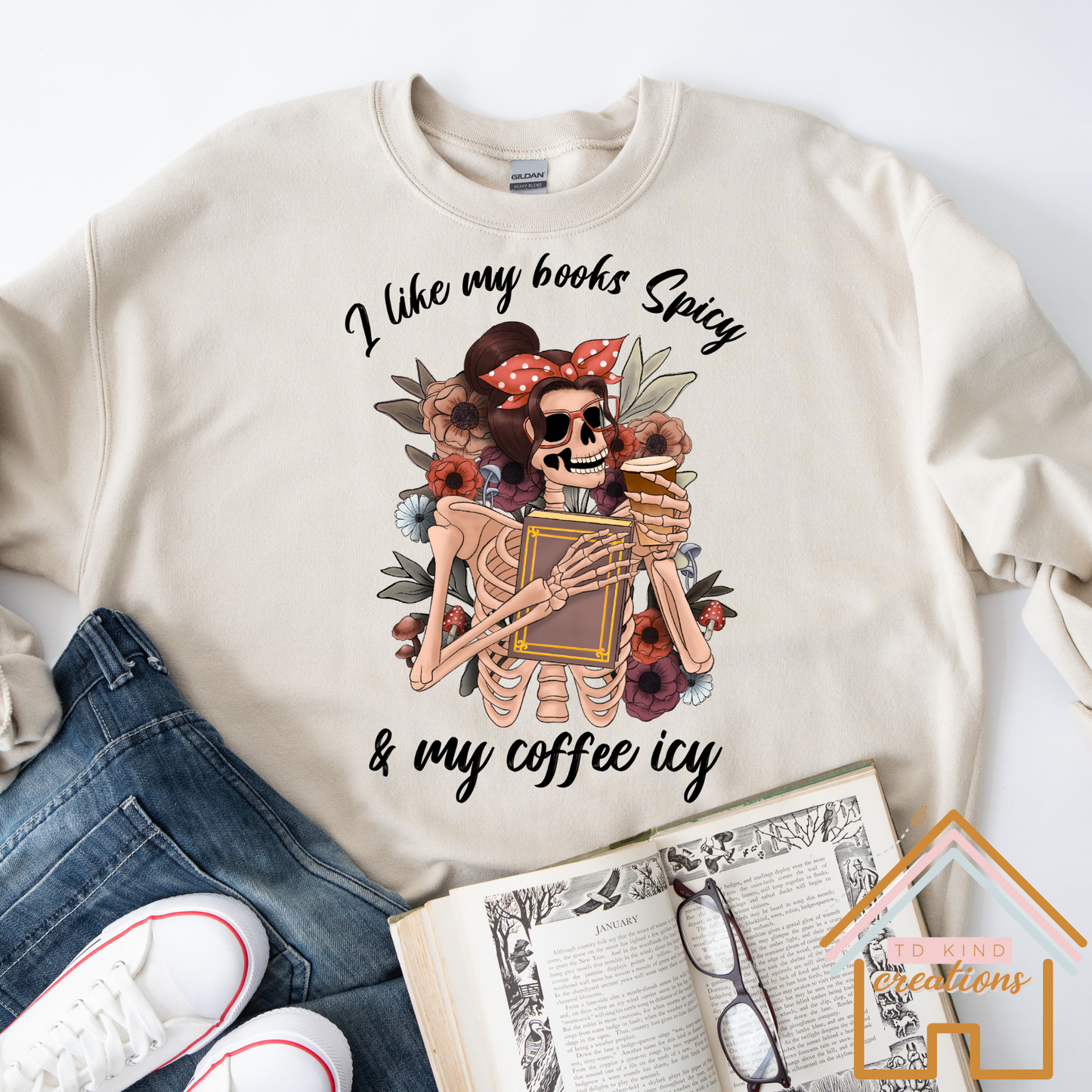 B2 - Books Spicy Coffee Icy- HTV PRINT ONLY