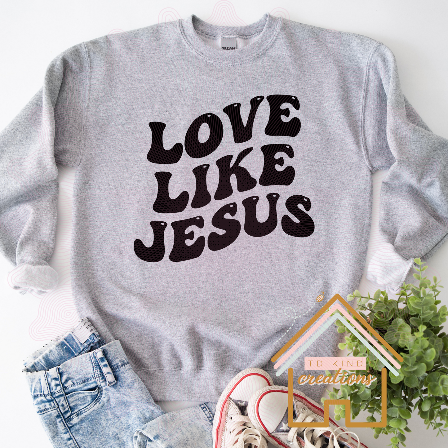 F13- Love Like Jesus - HTV PRINT ONLY