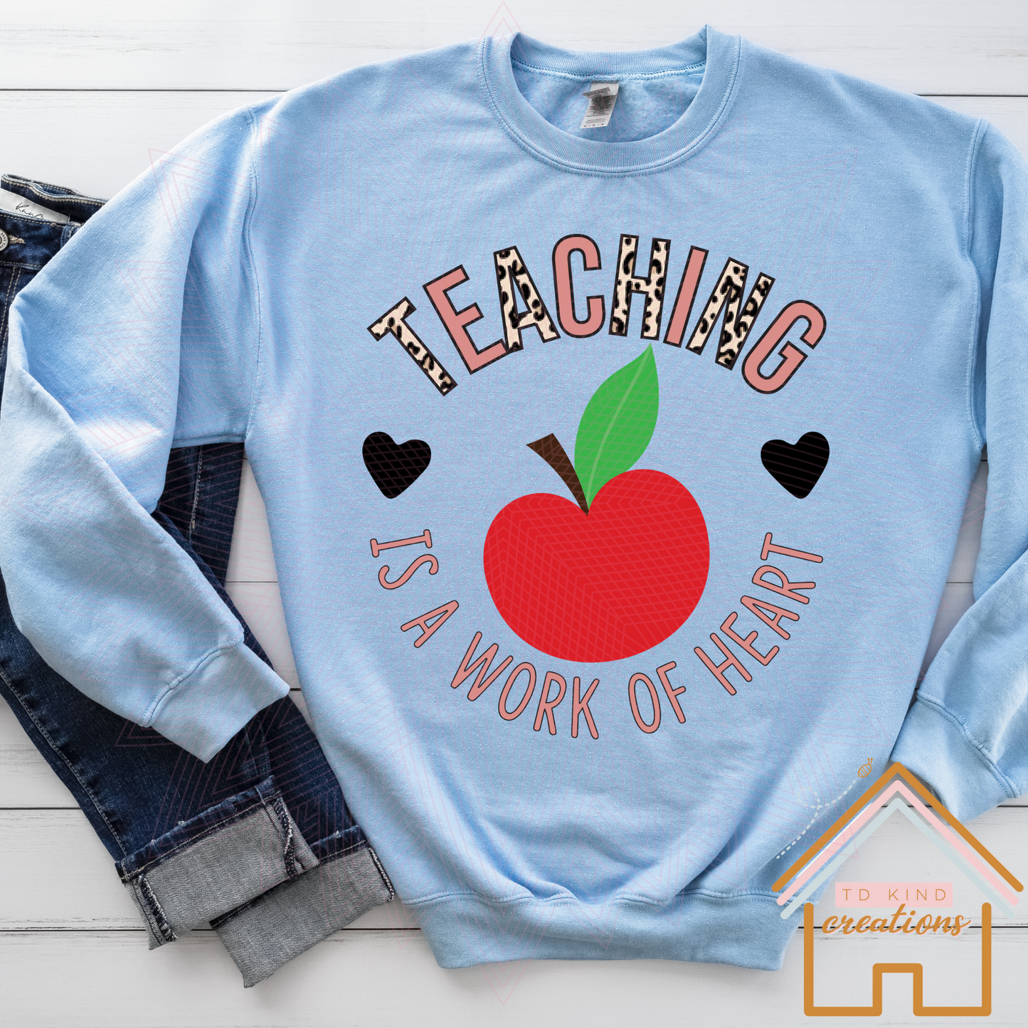 T51 - Teaching is a Work of Heart - HTV PRINT ONLY