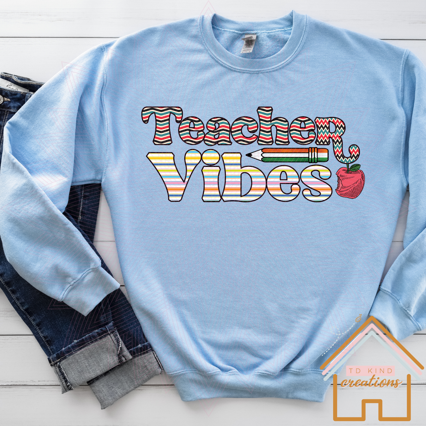 T55 - Teacher Vibes - HTV PRINT ONLY