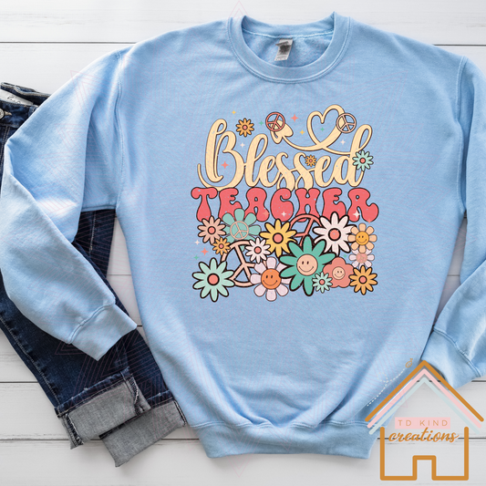 T7 - Blessed Teacher - HTV PRINT ONLY