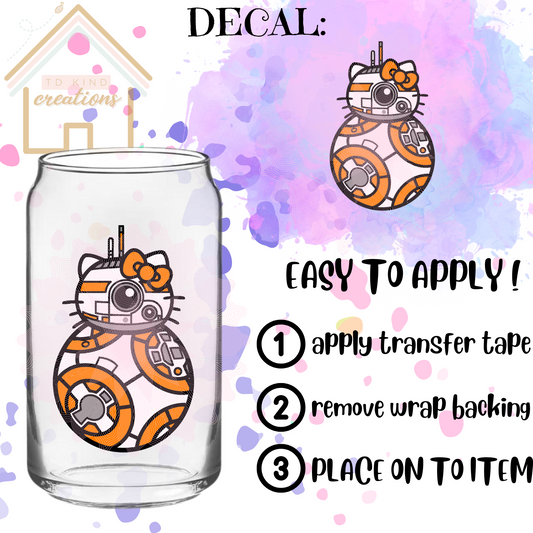 GALACTIC BB8 KITTY DECAL